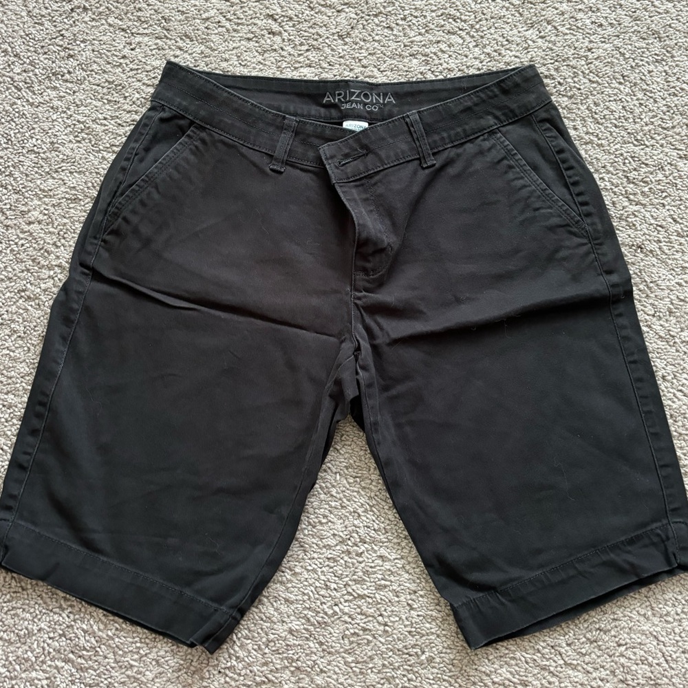 Arizona Black Bermuda Shorts Size Juniors 11